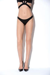 Microfiber and fishnet cheeky - HAU1424 by Hauty