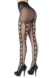 Coquette - Net Panel Fishnet Pantyhose - CQ1899 by Coquette
