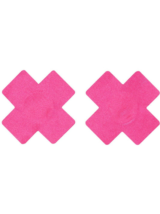 Fever Cross Nipple Pasties, Pink - FV20781 by Fever