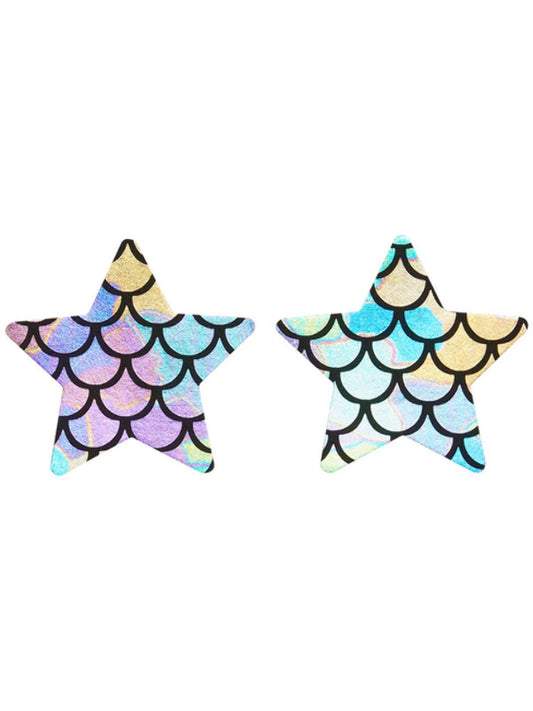 Fever Irridescent Mermaid Star Nipple Pasties - FV20789 by Fever