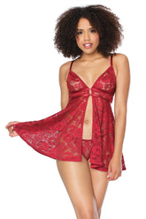 Coquette - Babydoll & adjustable thong - CQ22111 by Coquette