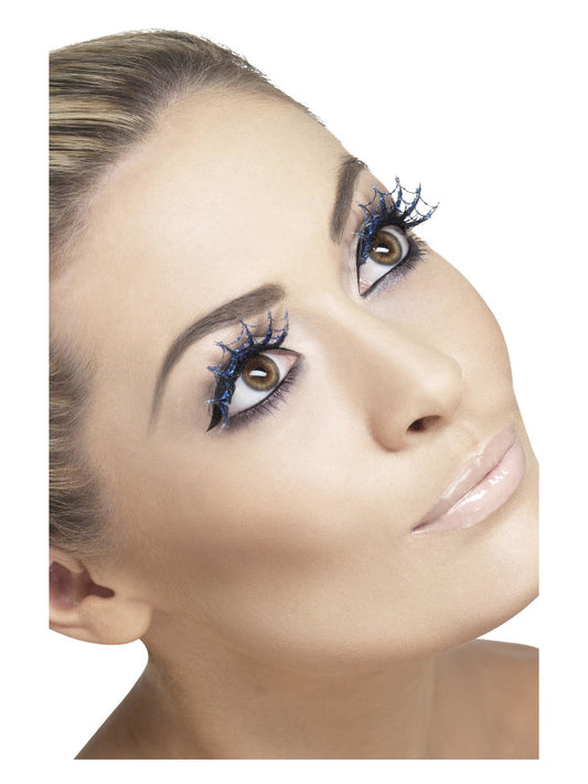 Eyelashes Spiderwebs With Glitter, Blue - FV23186 by Fever