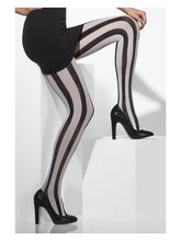 Opaque Tights, Black & White - FV24549 by Fever