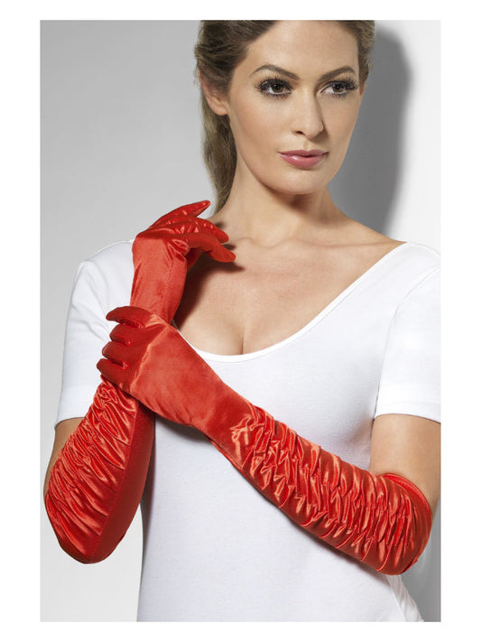 Temptress Gloves, Red - FV26345 by Fever