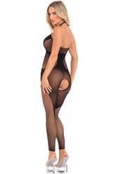 On Rails Footless Bodystocking - PL27033 by Pink Lipstick