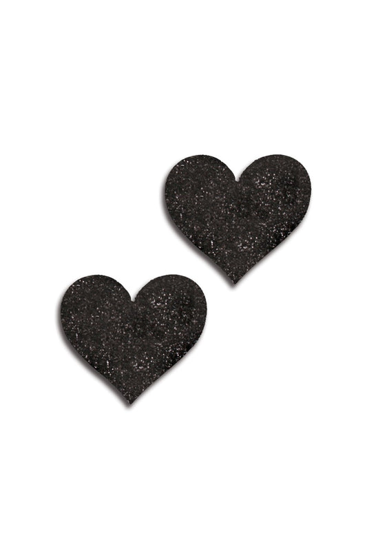 Set Of Glitter Heart Pasties. - GL31517 by No Brand