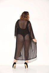 3/4 Sleeve Mesh Robe - GL37534X by Glitter