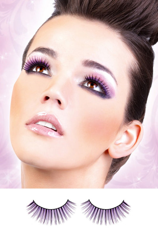 Black-Purple Deluxe Eyelashes - BE500 by Baci Lingerie