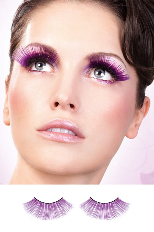 Purple Glitter Eyelashes - BE546 by Baci Lingerie