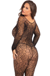 Crotchless Lace Bodystocking - RR7084X by René Rofé
