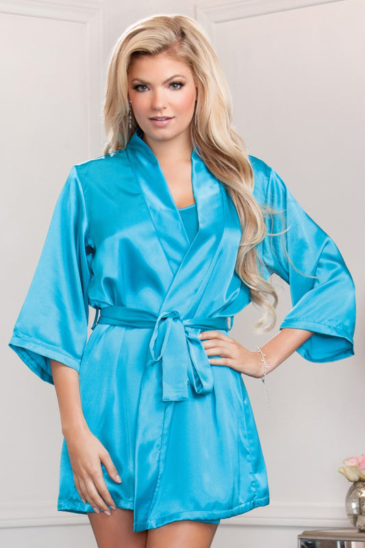 Satin Robe - IC7893 by Icollection