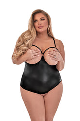 Cupless Chemise W/attached Crotchless Panty - MSM240 by Exposed