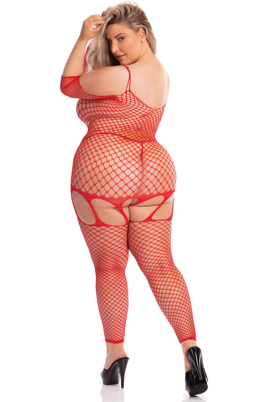 In My Head Net Bodystocking - PL27047X by Pink Lipstick
