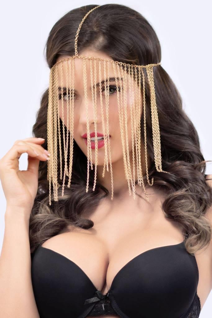 Chain Veil Headpiece - STM40174 by Seven Til Midnight