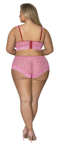 Demi Bra & Split Crotch Short - MSM265 by Exposed